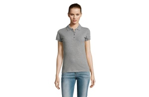 Ženska polo majica sa kratkim rukavima grey melange Passion S 311.338.74.S