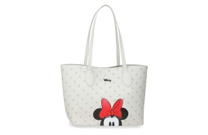 Ženska Tote Torba Disney Minnie Bowlogue eko koža 31x25,5x11,5cm bela