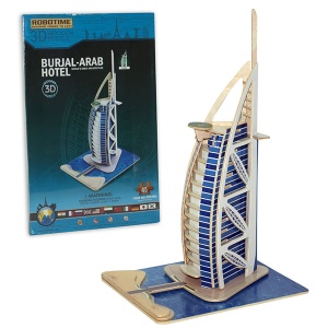 3D drvene puzzle građevine, Hotel 64-761000