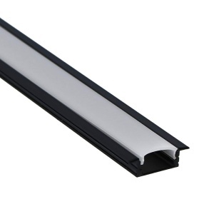 Aluminijumski Led Profil Crni Ugradni 2m Lt100 Aura 171013991