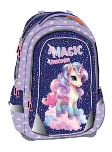 Anatomska Školska Torba Octopus Oet2614 Magic Unicorn 42x32x16,5cm plava ljubičasta