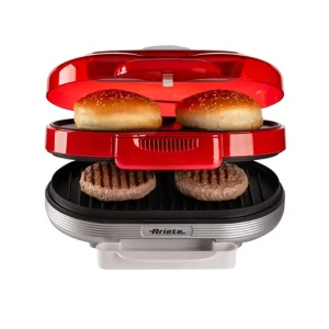 Ariete PARTY TIME, Aparat za hamburgere(0205),1200W,crveni
