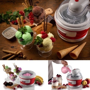 Ariete PARTY TIME, Aparat za sladoled (643), kapacitet 1,5L, 12W,crveni - Img 3