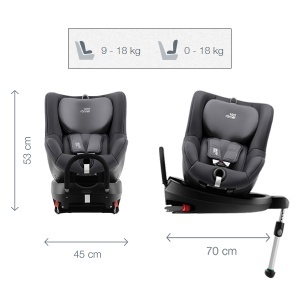 Auto sedište Dualfix 0-18kg Britax Romer A032330 - Img 3