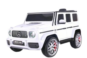 Automobil na akumulator Mercedes G63 Beli Veći Model - Img 2