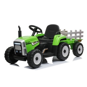 Automobil na akumulator Traktor Zeleni sa prikolicom i daljinskim 247