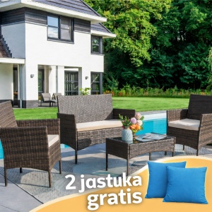 Baštenska garnitura braon Bay Lemon 22-6210A