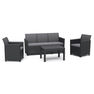 Baštenska garnitura Claire 3 seater grafit siva Keter CU 252698
