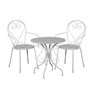 Baštenski set metalni 3 dela beli Green Bay Moka 051189 1kom/051117 2kom