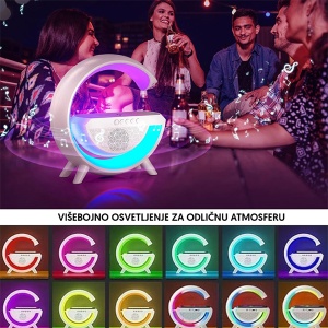 Bežični BT zvučnik RGB sa bežičnim punjačem telefona YW13173-3383 - Img 3