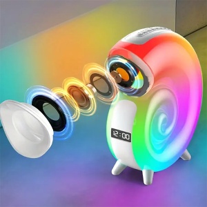 Bluetooth zvučnik 5W 16x21,5x7cm RGB beli 18423-6210 - Img 4