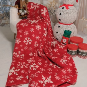 Ćebe Eco Blanket 150x200 crvene pahulje 025370