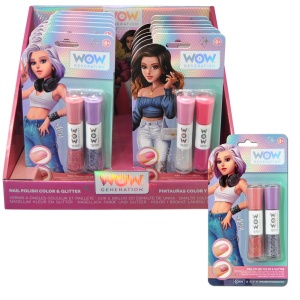 Colour & glitter lak za nokte set 2 komada WOW Generation 1042009