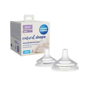 Cucla Antikolik Dual Zone 6M+ Natural 2Kom Canpol Babies 21/752