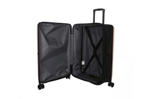 Čvrsti kofer sa točkićima Enova Slim ABS 46x66x24/11,5cm 67L puder roze - Img 3
