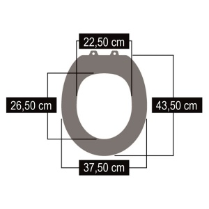 Daska za WC šolju Lyon antibakterijska medijapan bela SHB00 - Img 2