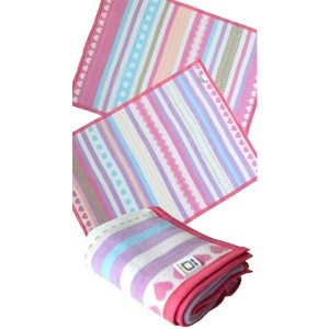 Dečije ćebe 90x120 roze srce 4000170