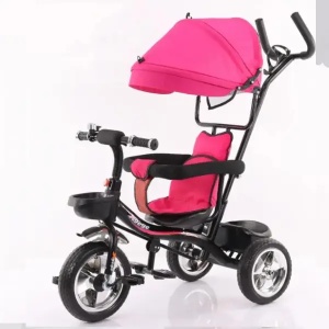 Dečiji tricikl sa tendom i pedalama pink BCK0324