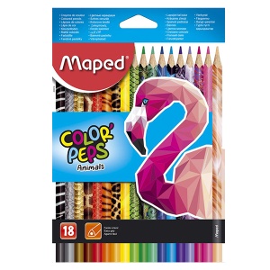 Drvene bojice Maped Color Peps Animal 1/18 M832218 - Img 1