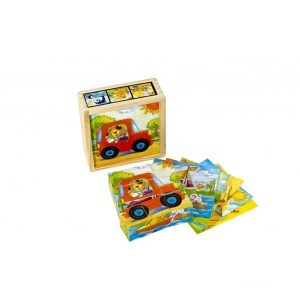 Drvene kocke Vesele životinje 4413S1