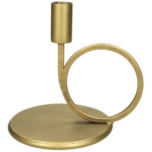 Držač za sveću Metal 16cm zlatni 040025