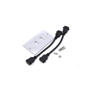 Dupla HDMI utičnica sa 2 HDMI kabla HU-K200 - Img 3