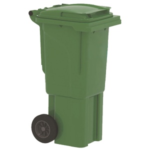 Dvorišna kanta za smeće 60l zelena Urban 6011-60lurban - Img 1