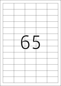 Etikete 38,1x21,2 A4/65 1/100 bela - Img 2