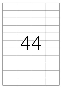 Etikete 48,3x25,4 A4/44 1/100 bela - Img 2