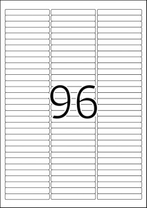 Etikete 63X8,5 A4/96 1/25 removable - Img 3