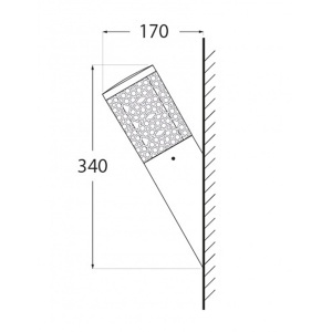 Fasadna led svetiljka 6W CCT IP55 Carlo Elmark 95CARLOWLDFS/GR - Img 2
