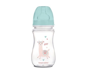 Flašica 240ml Široki Vrat Antikolik 3m+ Canpol Babies Easy Start Exotic Animals Zelena 35/221_gre