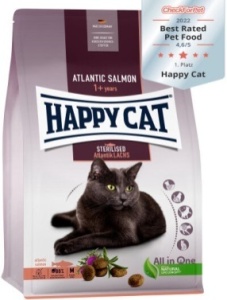 Happy cat za sterilisane mačke losos 1,3kg - Img 4