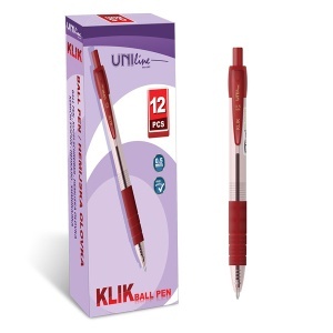 Hemijska Olovka Crvena 12 komada UNL-0459 KLIK Ball Uni Line 26105