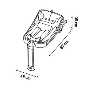 Izofix baza Asalvo za grupu 0 Fortix 21625 - Img 3