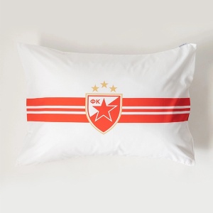Jastučnica Crvena Zvezda 50x70cm bela crvena