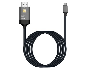 Kabl E-Green USB tip C na HDMI metalni 1.8m crni - Img 2
