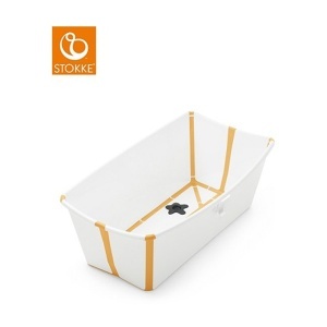 Kadica za bebe na sklapanje Flexi Bath XL white yellow Stokke 531909