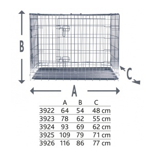Kavez za ljubimce metalni 2 vrata 93x69x62cm Trixie 3924 - Img 2