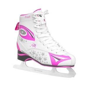 Klizaljke Action leatherete belo roze vel 40 3090157
