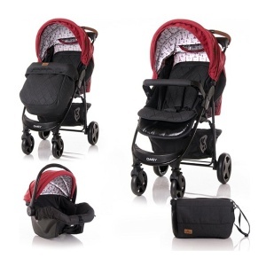 Kolica Daisy set red black lighthouse Lorelli 10021442055