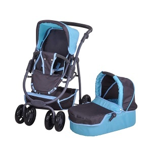 Kolica za lutke Coco Tec Blue 55x43x81cm Knorr 90780