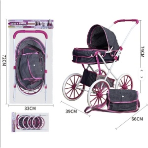 Kolica za lutku HF816-Z roze 39x66x74cm - Img 4