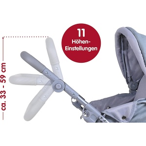 Kolica za lutku Jogger Lio Unicorn purple 59x35,5x63,5cm Knorr 165726 - Img 3
