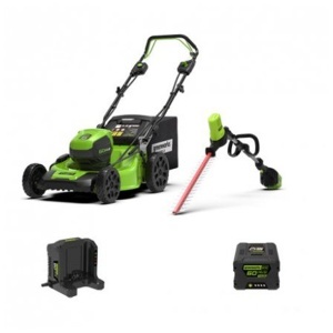 Kosilica ACCU set GD60LM51HP + teleskopske makaze za živicu Greenwork 8038