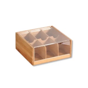 Kutija za čaj od bambusa 22x21x9.5cm Kesper KSP58903