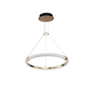 Led luster 35W 3000K D6 crna zlatna Felix Elmark 955FELIX3035 - Img 2
