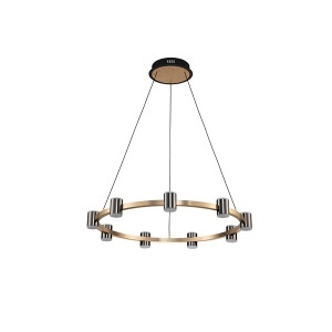 Led luster 72W 3000K crna zlatna Axel Elmark 955AXEL30472 - Img 2