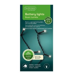 Led novogodišnje lampice baterija 7,1 m 96 l 8 funkcija topla bela Lumineo 497141