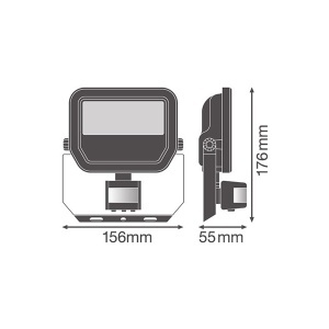LED reflektor senzor FL PFM 20W 4000K SYM 100 crni Osram O60959 - Img 3